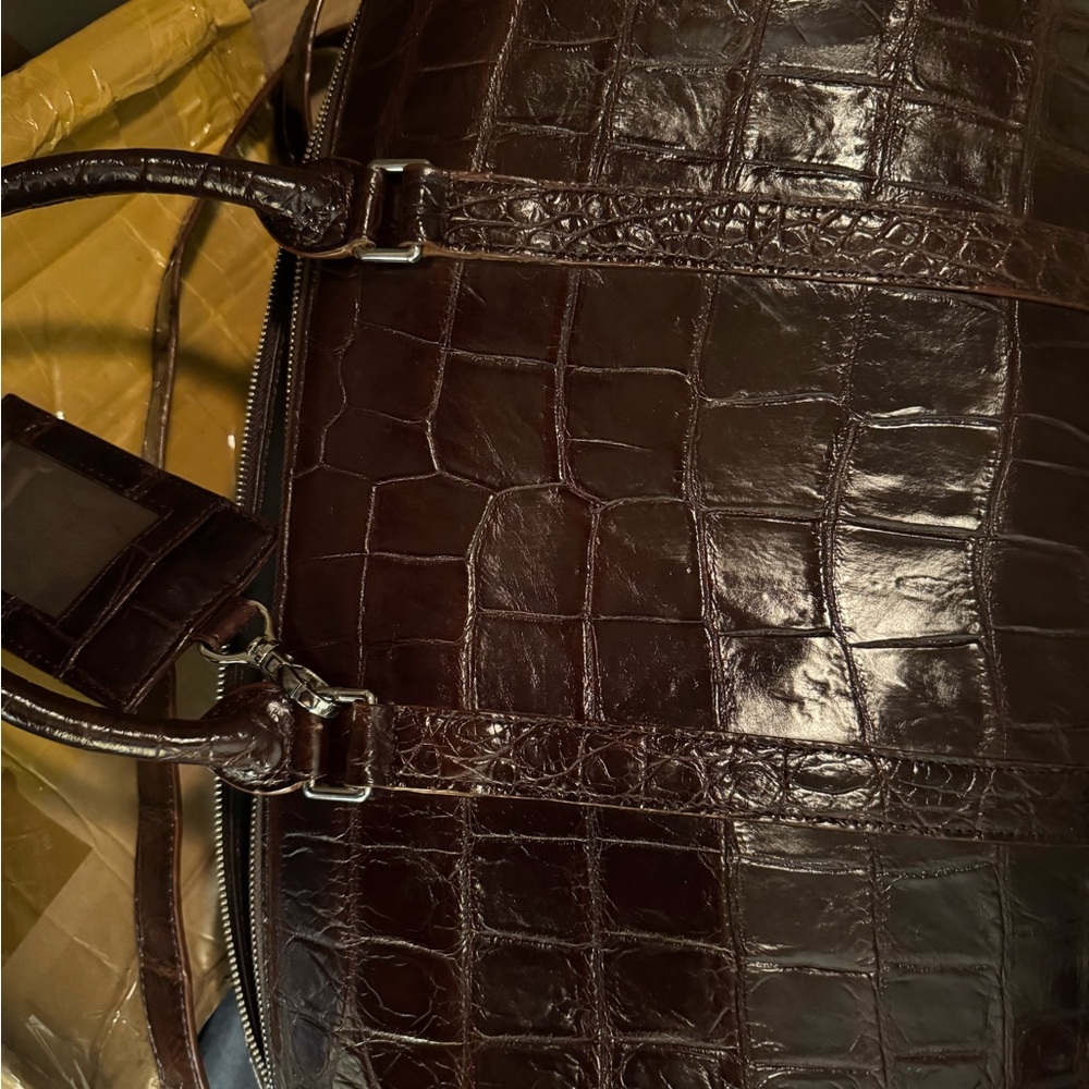 Reserved New UNISEX Genuine Alligator 🐊 Duffel Bag - Picture 2 of 10